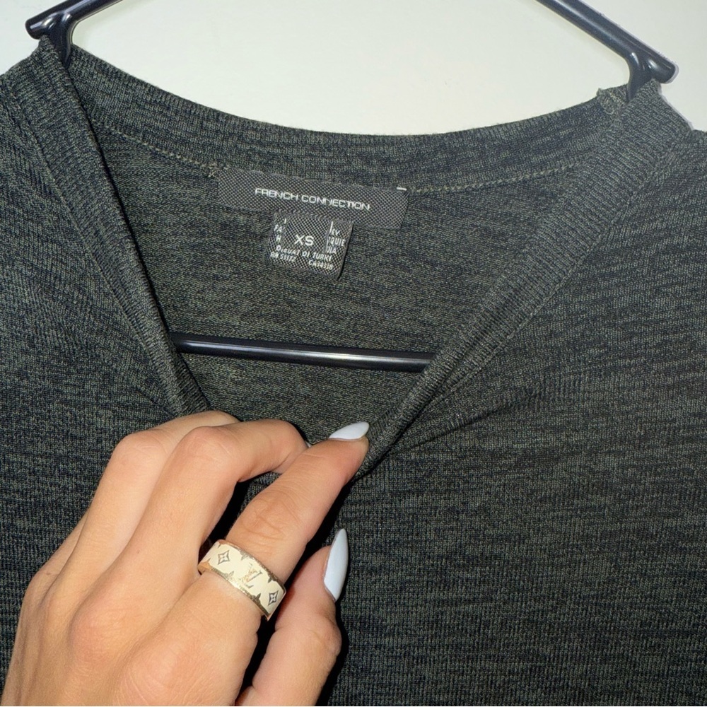 French Connection Charcoal Long Sleeve Dress - Picture 4 of 5